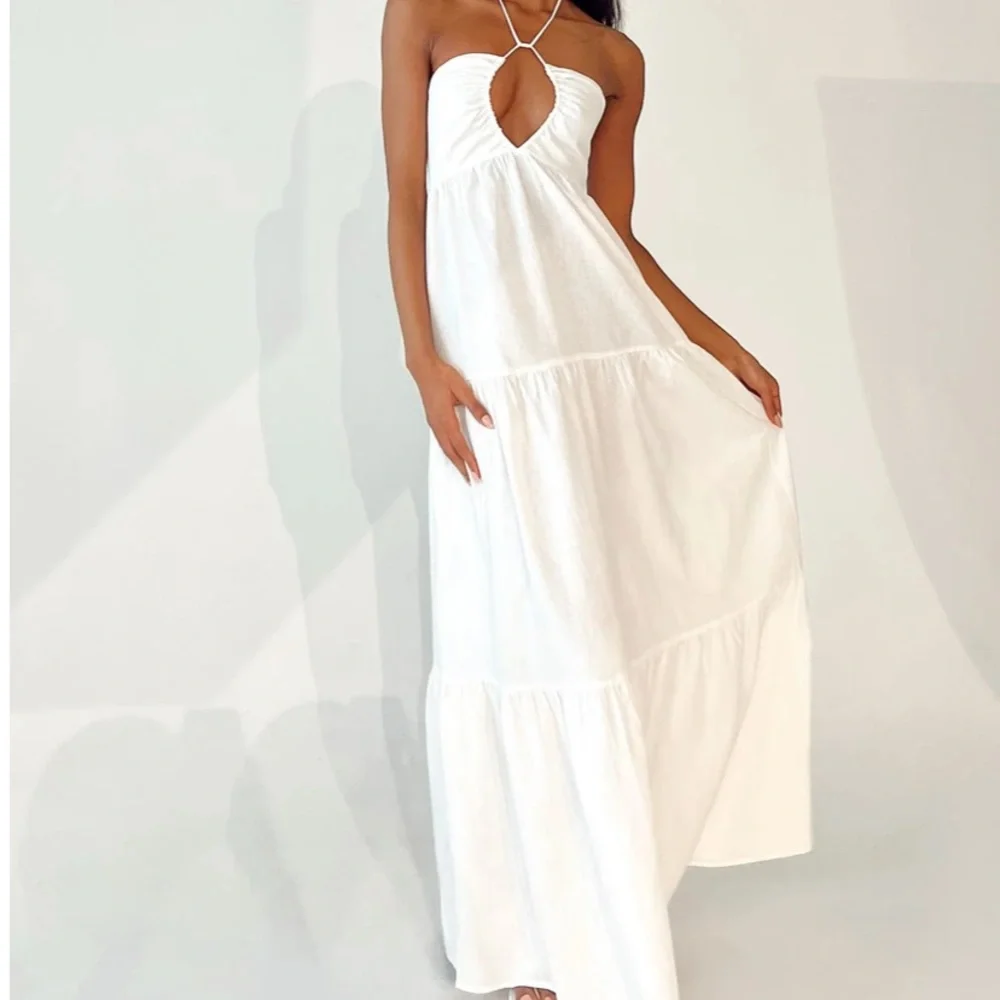 Lincoln Maxi Dress White Princess Polly Size 8 - Picture 1 of 2